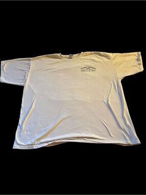 Gildan White Short Sleeve Crew Neck T-Shirt with Small Chest Logo